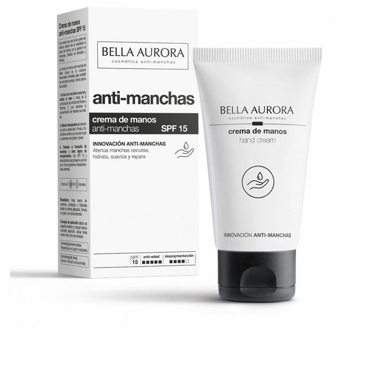 Anti-Brown Spot Hand Cream M7 Bella Aurora 75 ml skincare packaging