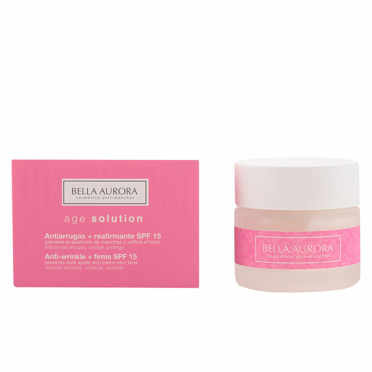 Anti-Wrinkle Cream Bella Aurora Spf 15 50 ml Firming for Women skincare packaging