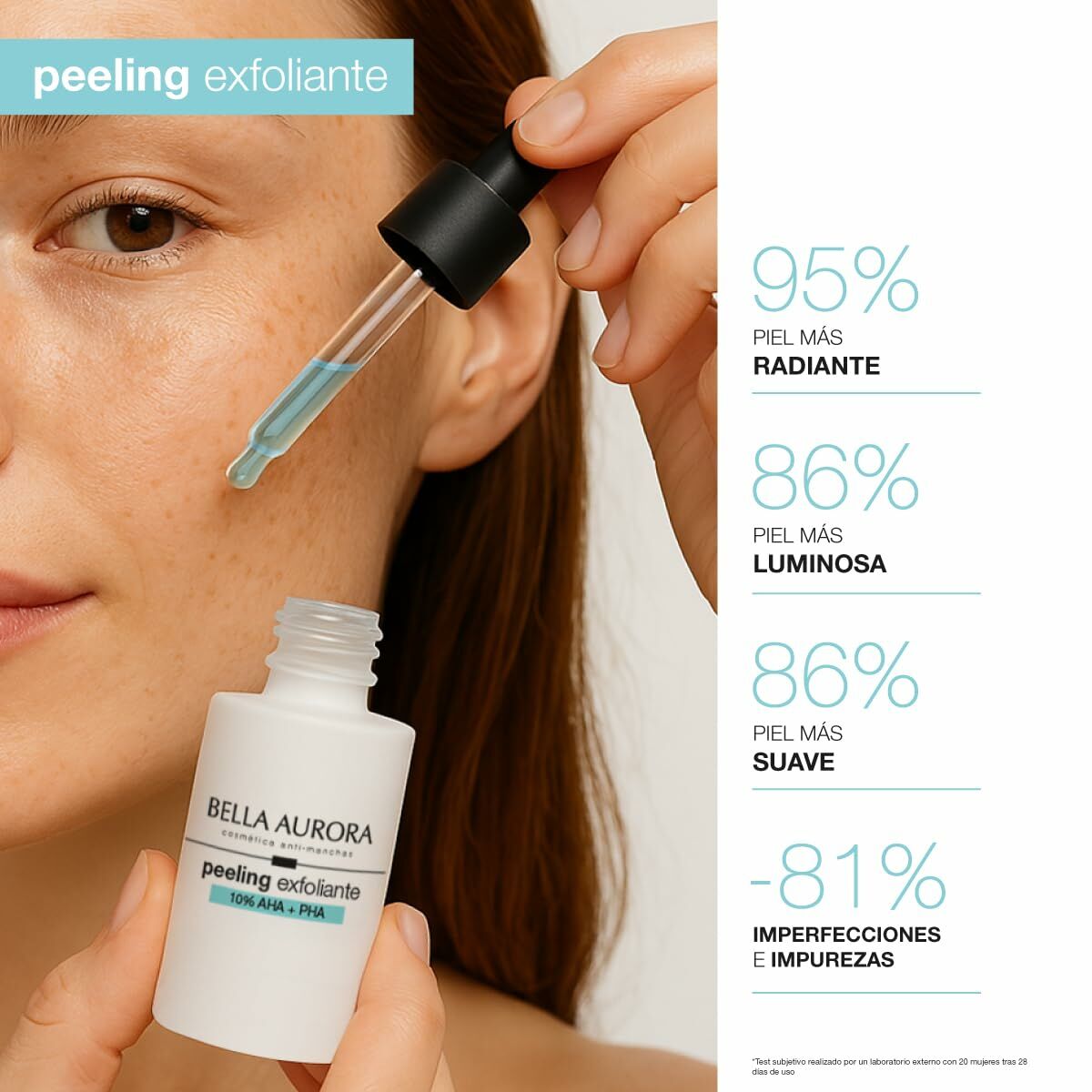 Facial Cleansing Gel Bella Aurora PEELING EXFOLIANTE 30 ml for Women skincare packaging
