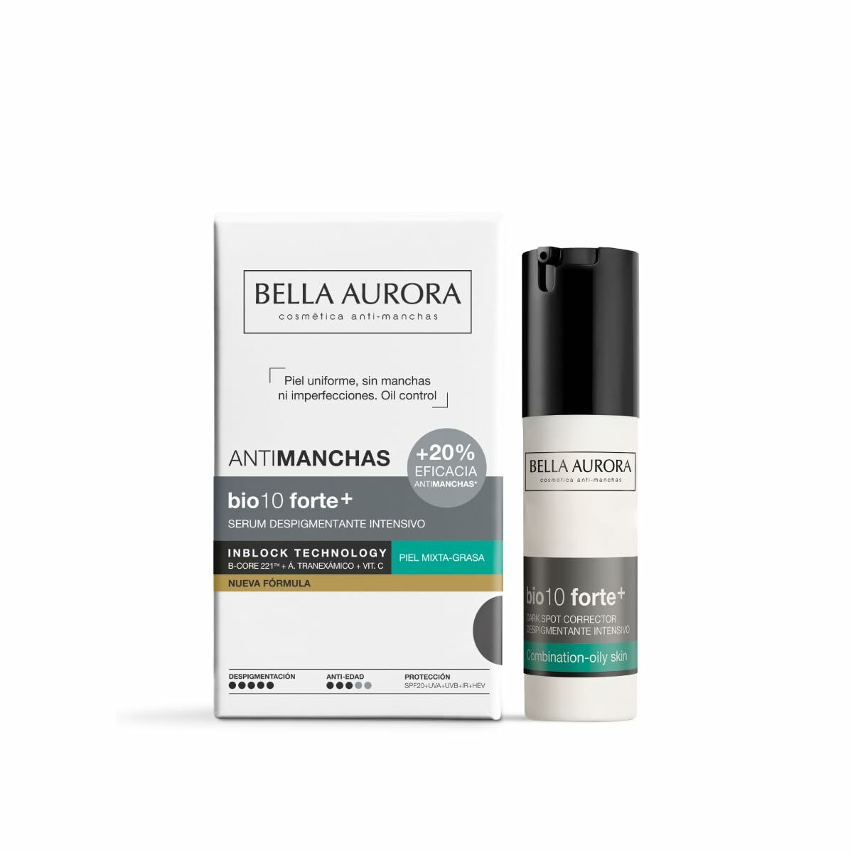 Facial Cream Bella Aurora BIO10 30 ml for Women skincare packaging