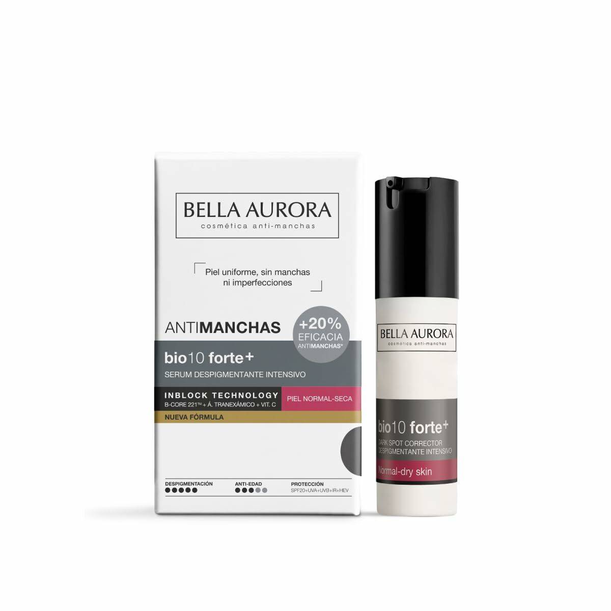 Facial Cream Bella Aurora BIO10 30 ml for Women skincare packaging