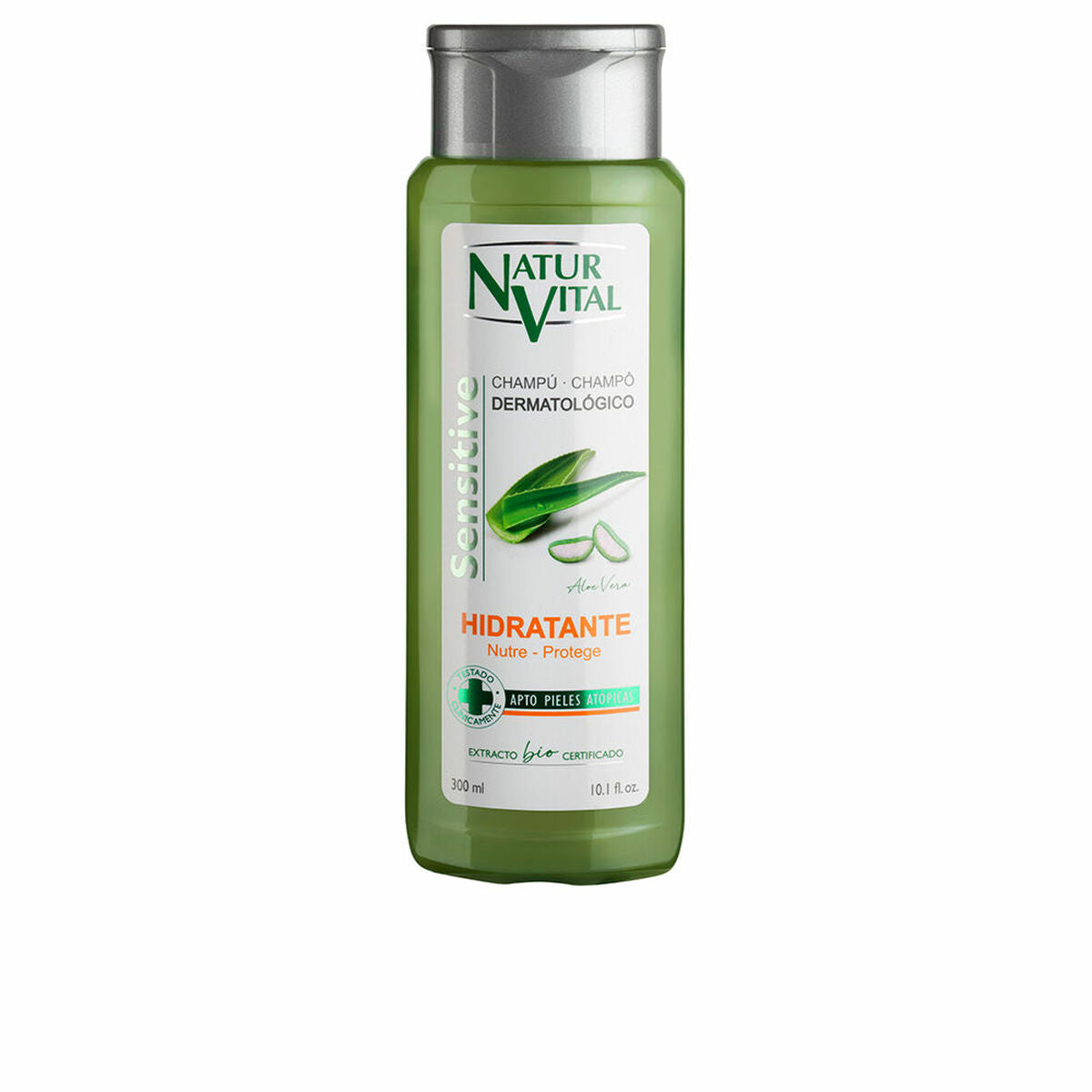 Moisturizing Shampoo Naturaleza y Vida Sensitive 300 ml shampoo bottle