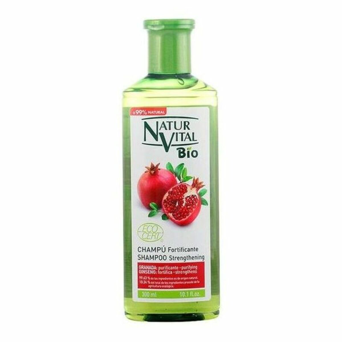 Strengthening Shampoo Naturaleza y Vida Champu Bio Ecocert 300 ml shampoo bottle