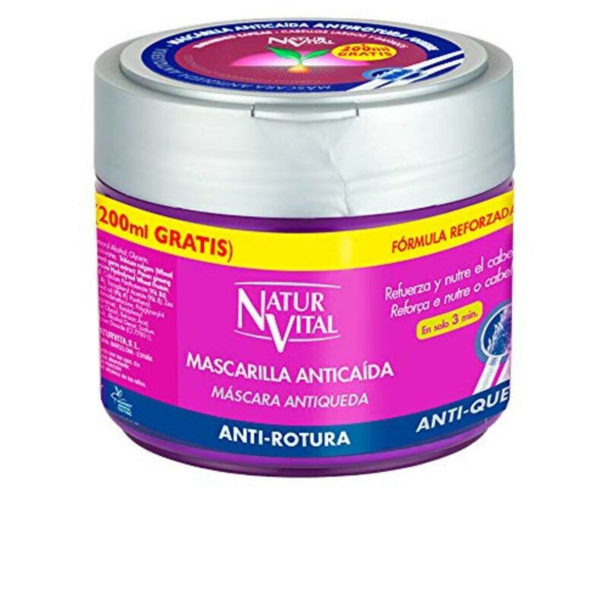 Anti-hairloss Cream Naturaleza y Vida Mascarilla Anticaída 500 ml skincare packaging