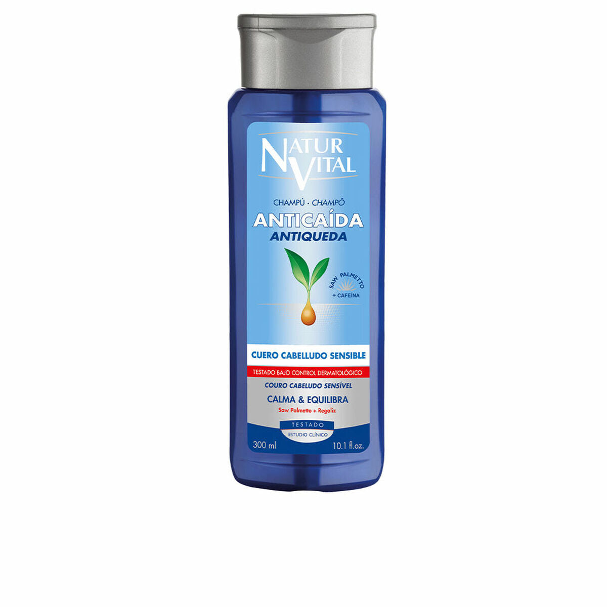 Shampoo Naturvital Champu Anticaida 300 ml Sensitive scalp shampoo bottle