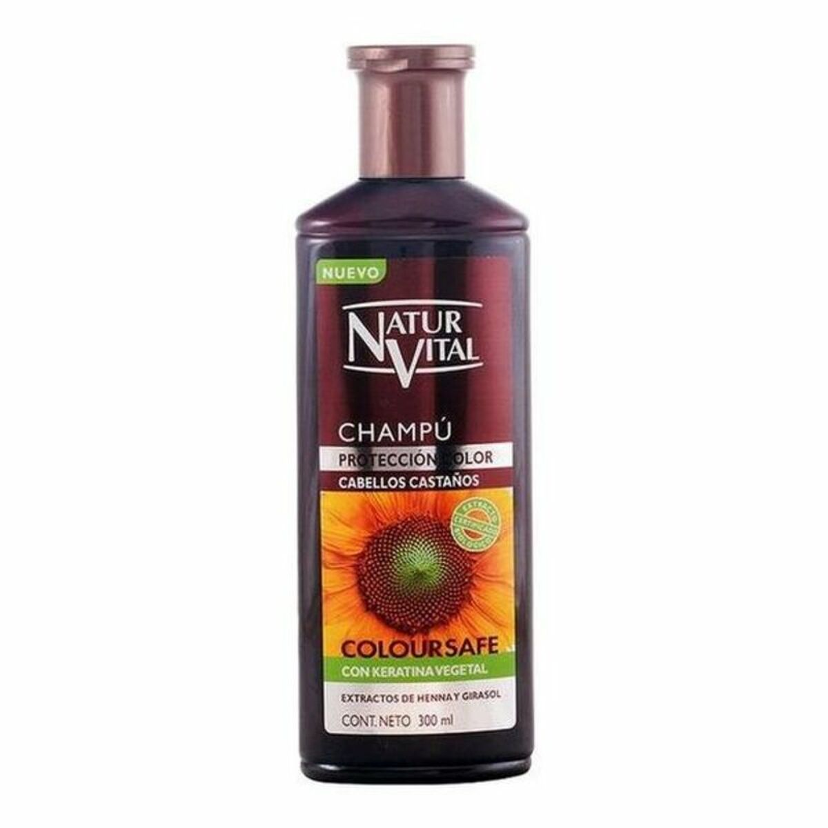 Shampoo Colour Reinforcement Naturaleza y Vida Champu Color 300 ml shampoo bottle