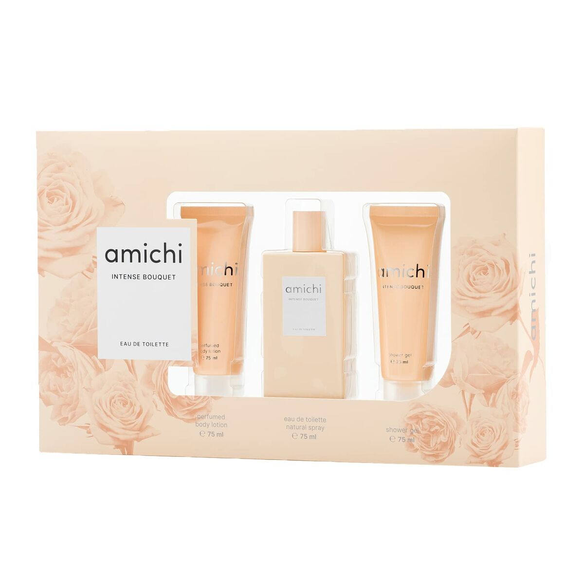 Women's Perfume Set Amichi Intense Bouquet 3 Pieces for Women product packaging