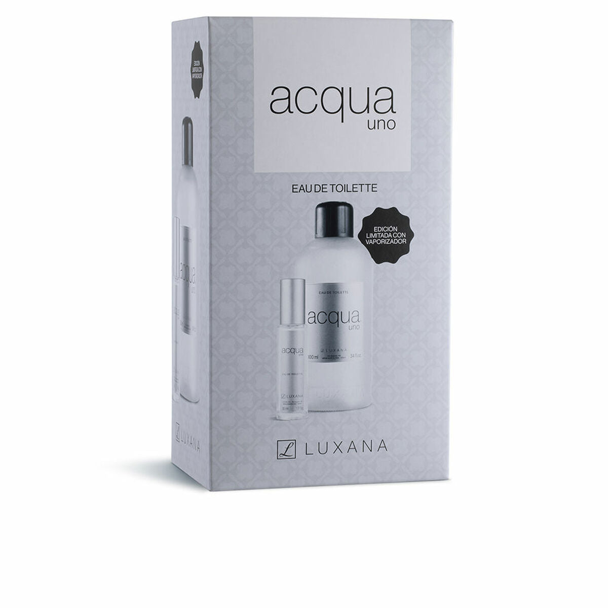 Unisex' Perfume Set Luxana Acqua Uno 2 Pieces product packaging