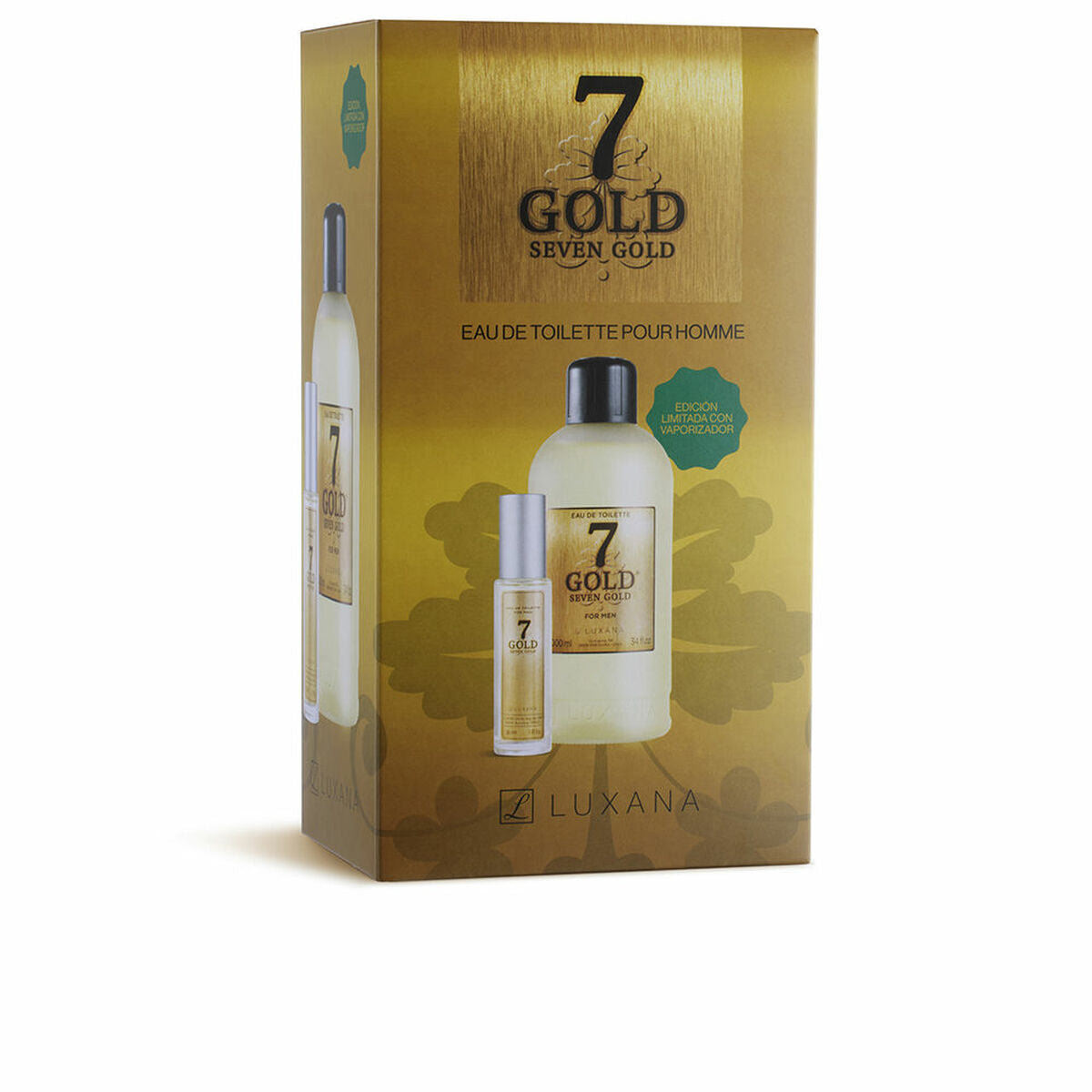 Men's Perfume Set Luxana Seven Gold 2 Pieces for Men product packaging