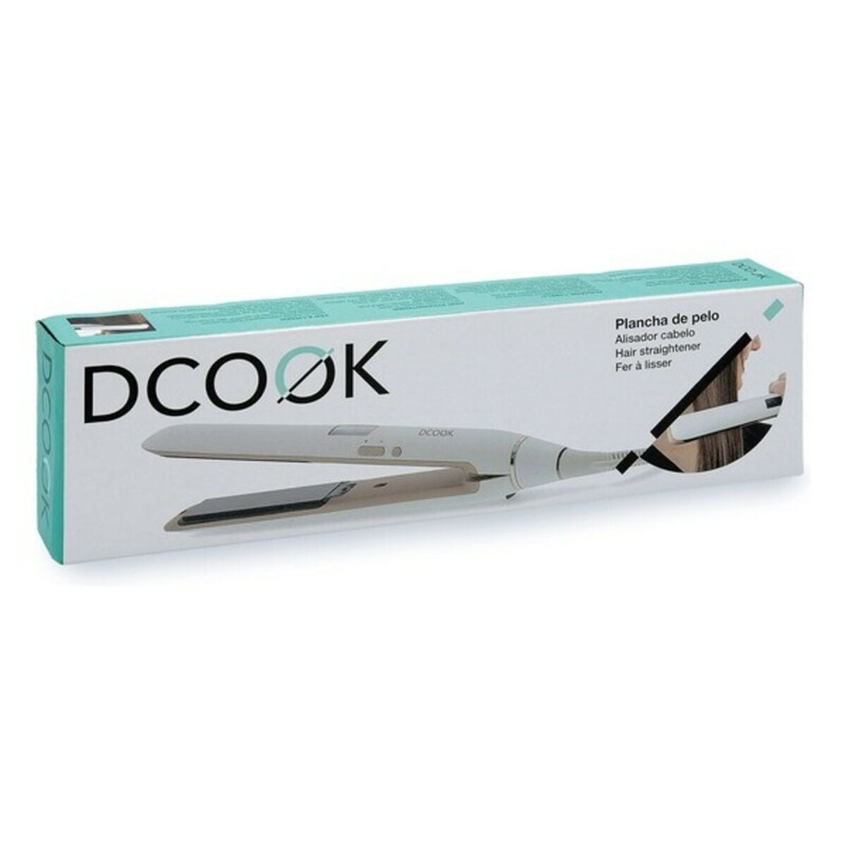 Hair Straightener Dcook Gallery White 50 W product packaging