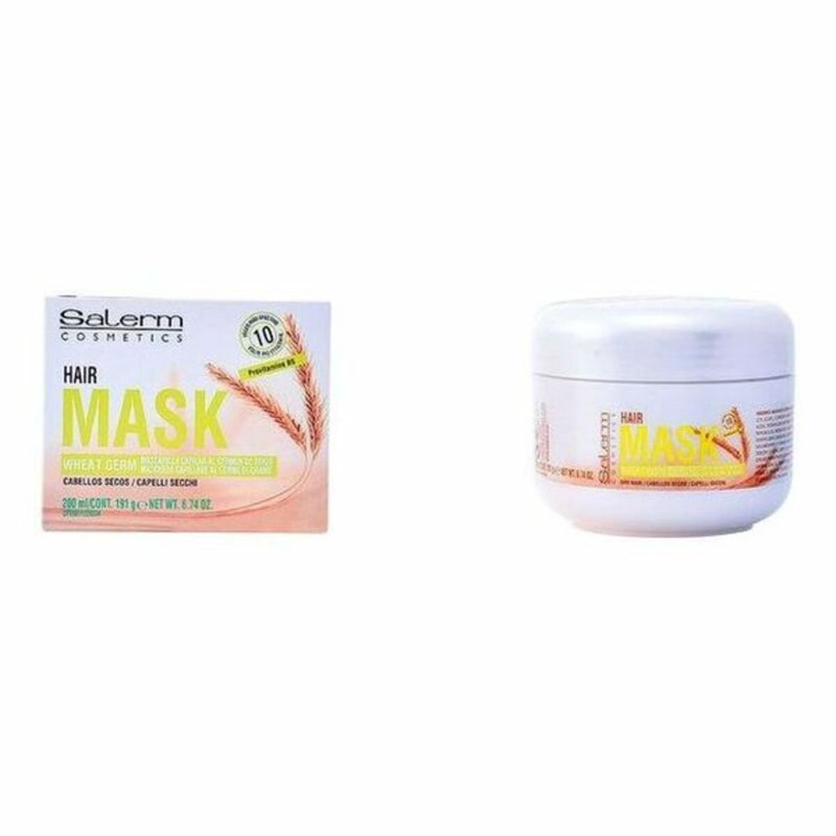 Hair Mask Salerm Wheat Germ 1 L hair mask packaging