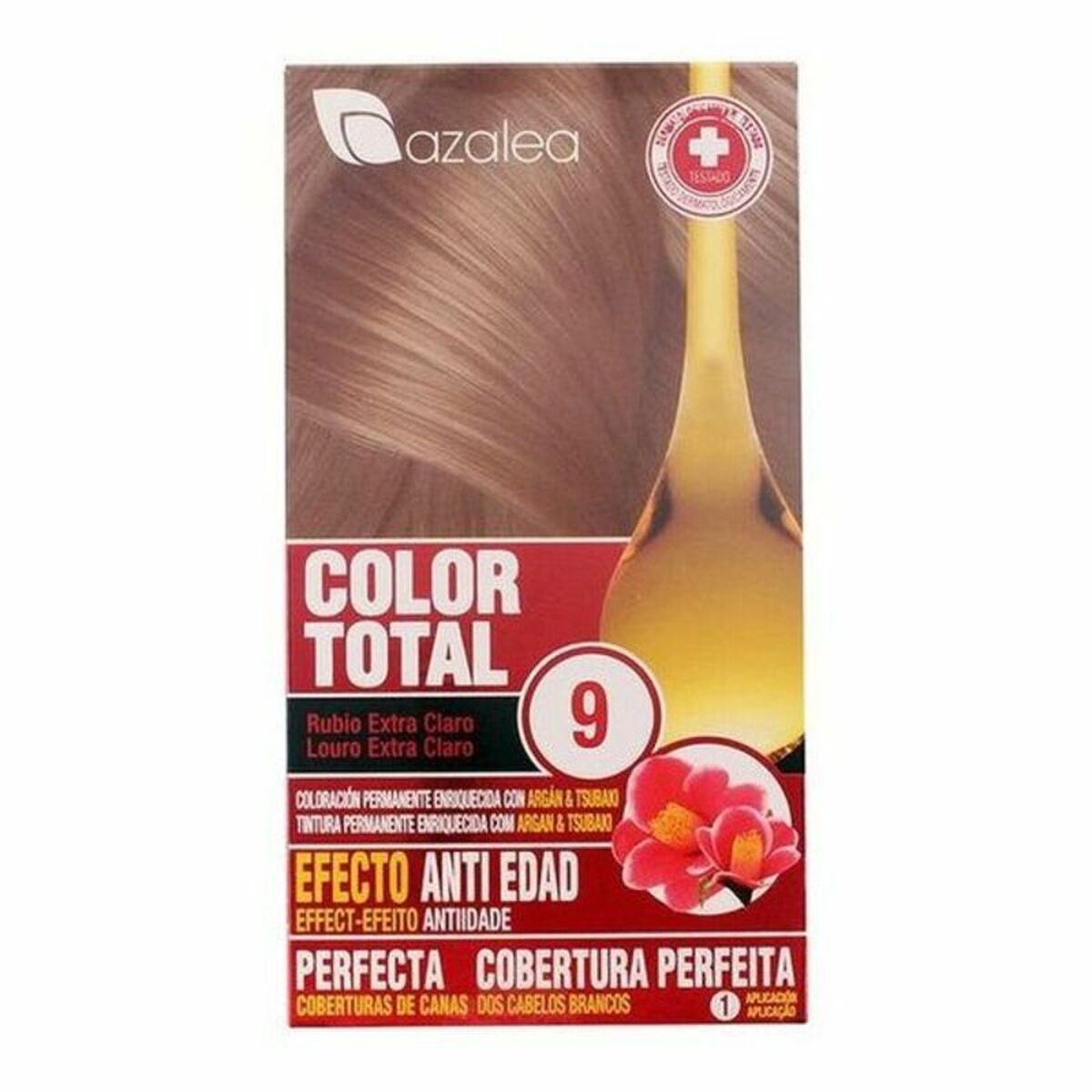 Permanent Anti-Ageing Dye Azalea Color Total Bright Blonde Platinum Blonde Nº 9-Rubio Extra Claro (1 Unit) for Women product