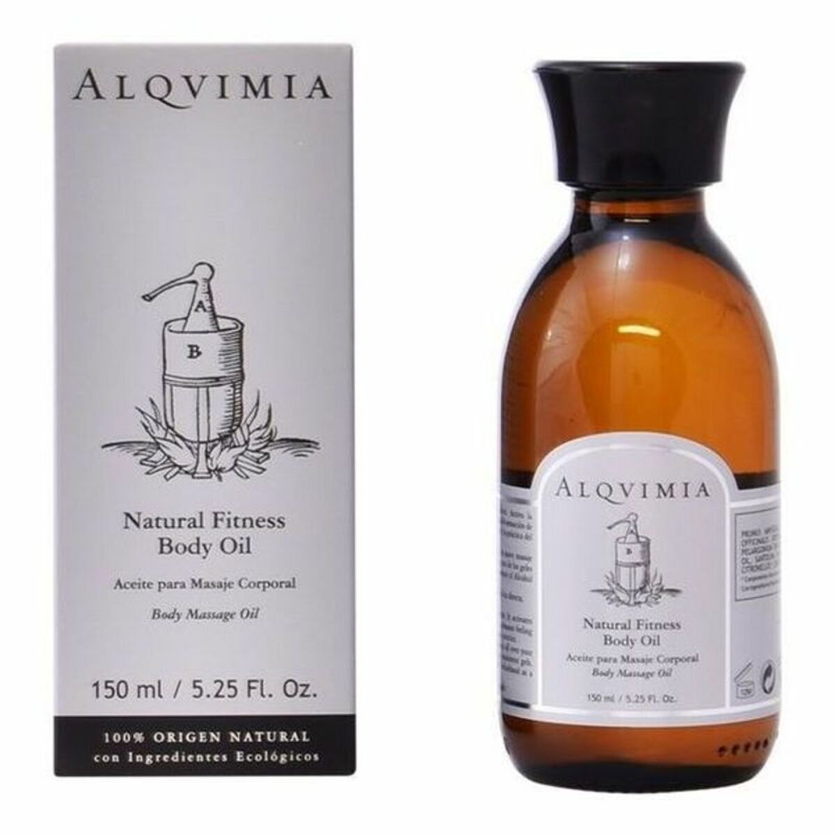 Massage Cream Body Oil Alqvimia skincare packaging