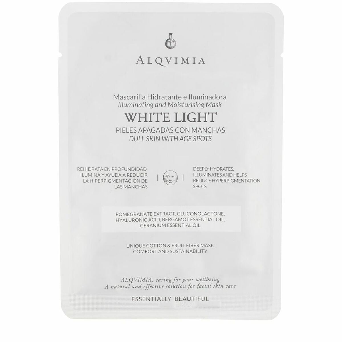 Facial Mask Alqvimia ESSENTIALLY BEAUTIFUL mask packaging