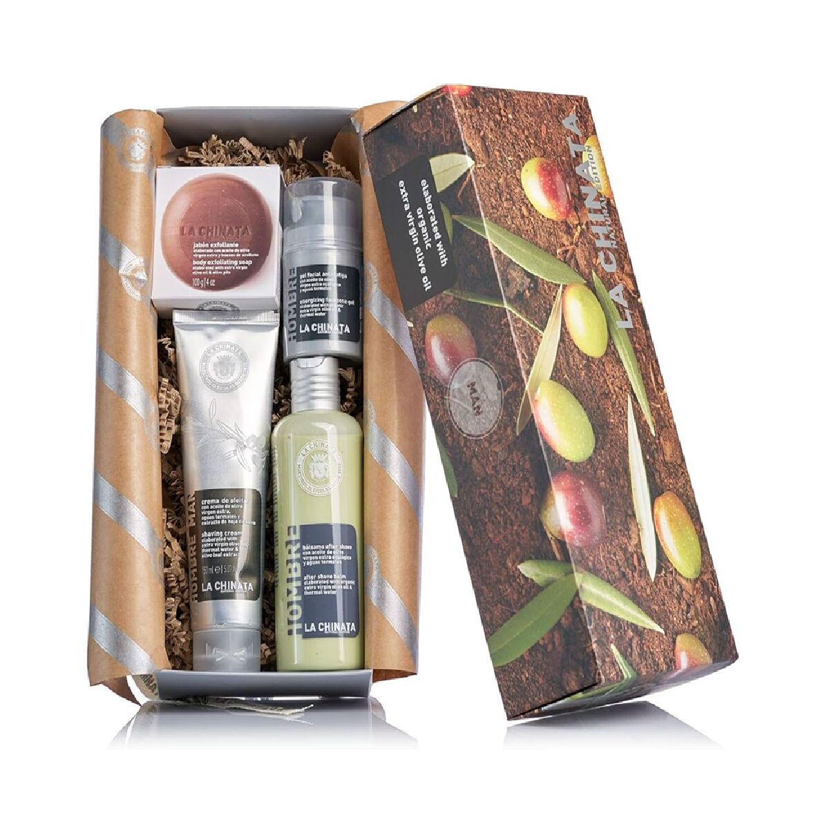 Men's Cosmetics Set La Chinata Small Gift 4 Pieces for Men product packaging