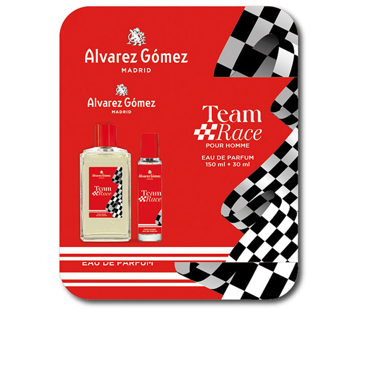 Men's Perfume Set Alvarez Gomez TEAM RACE 2 Pieces for Men product packaging