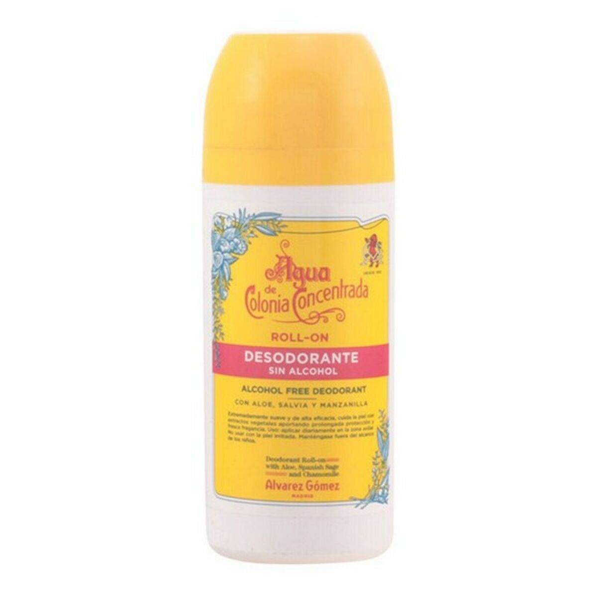 Roll-On Deodorant Alvarez Gomez Agua De Colonia Concentrada 75 ml for Women product packaging