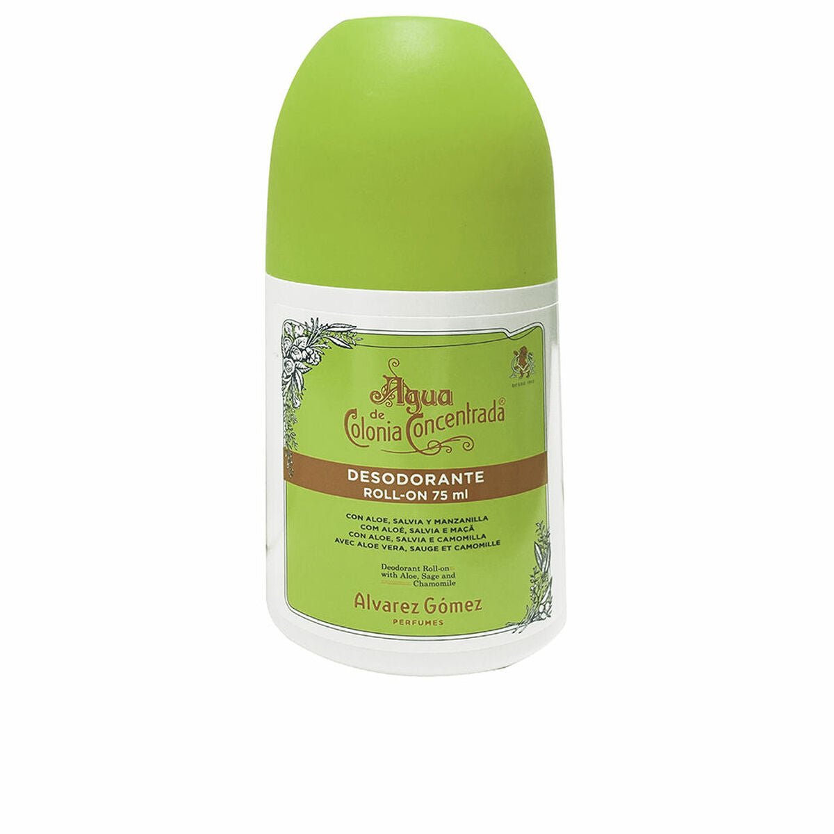 Roll-On Deodorant Alvarez Gomez Agua de Colonia Concentrada Eau Fraîche 75 ml product packaging
