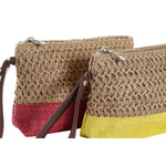 Toilet Bag DKD Home Decor Fibre Yellow Blue White Red Beige (4 Units) product packaging