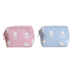 Travel Vanity Case DKD Home Decor Blue White Green Pink polialgodon osos 15 x 6 x 12 cm (2 Units) product packaging