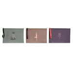 Toilet Bag DKD Home Decor Brown Green Burgundy Canvas Yoga 31 x 1 x 21 cm (3 Units) product packaging