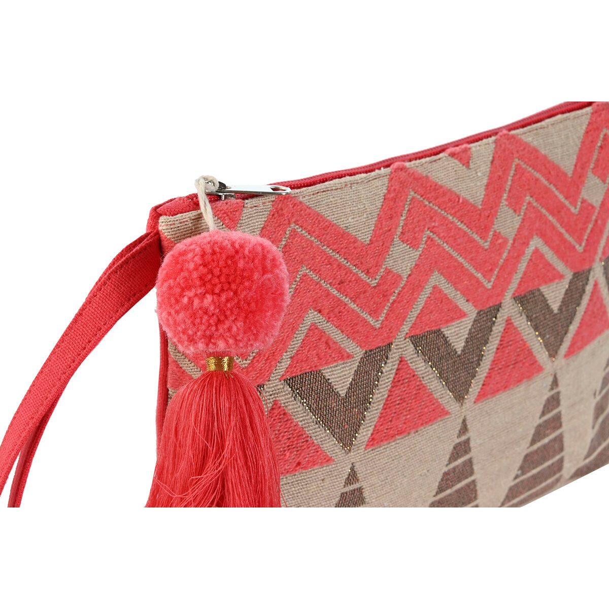 Travel Vanity Case Home ESPRIT Beige Fuchsia 26 x 2 x 19 cm product packaging
