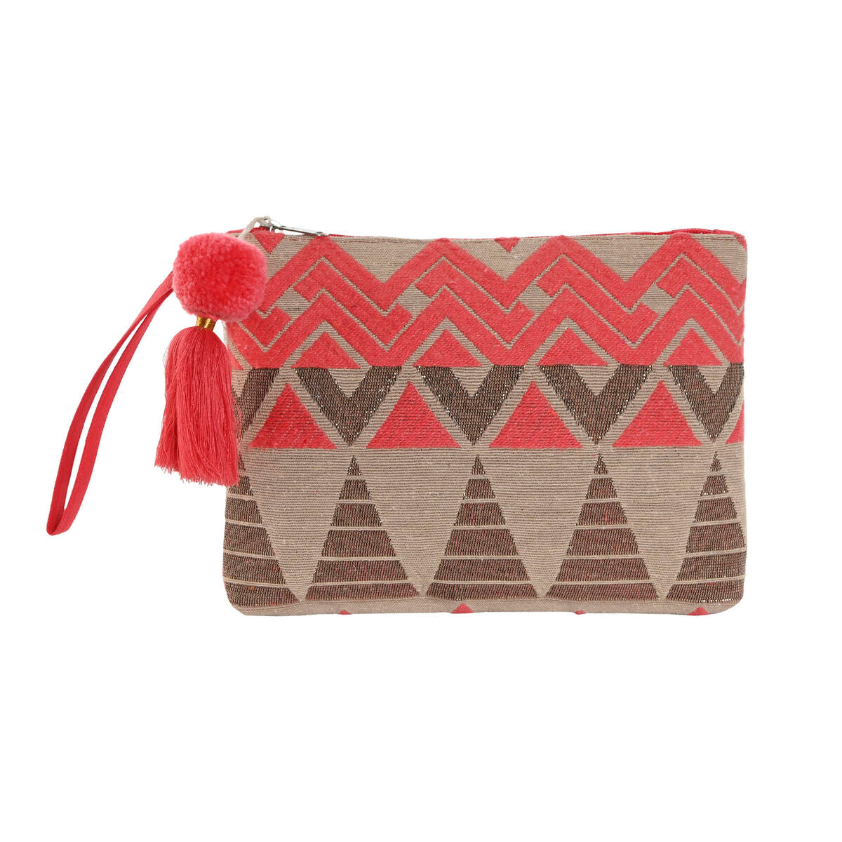 Travel Vanity Case Home ESPRIT Beige Fuchsia 26 x 2 x 19 cm product packaging