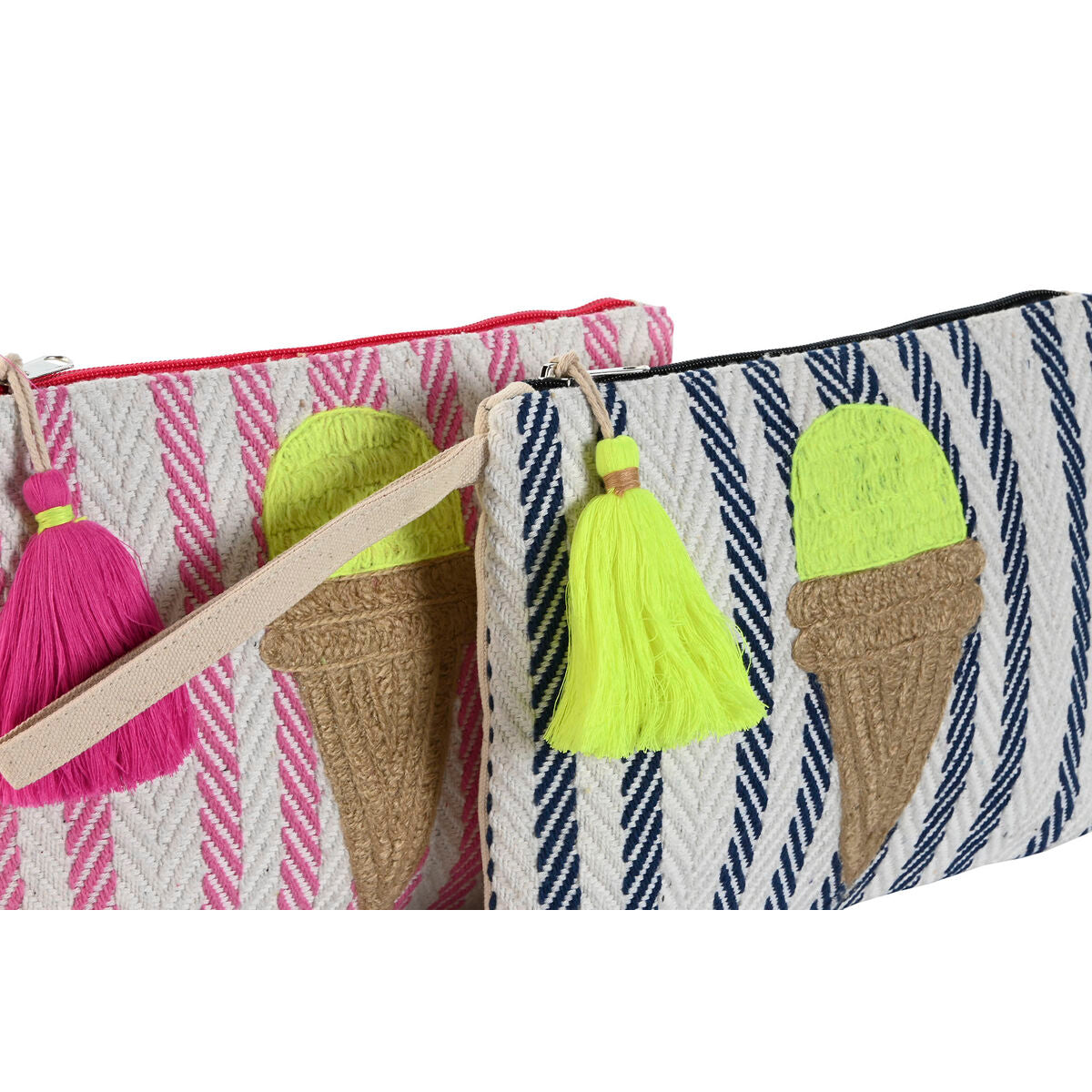 Toilet Bag Home ESPRIT Blue Pink 26 x 2 x 19 cm (2 Units) product packaging