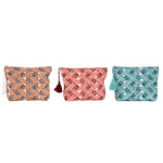 Travel Vanity Case Home ESPRIT Brown Turquoise Coral 25 x 5 x 20 cm (3 Units) product packaging
