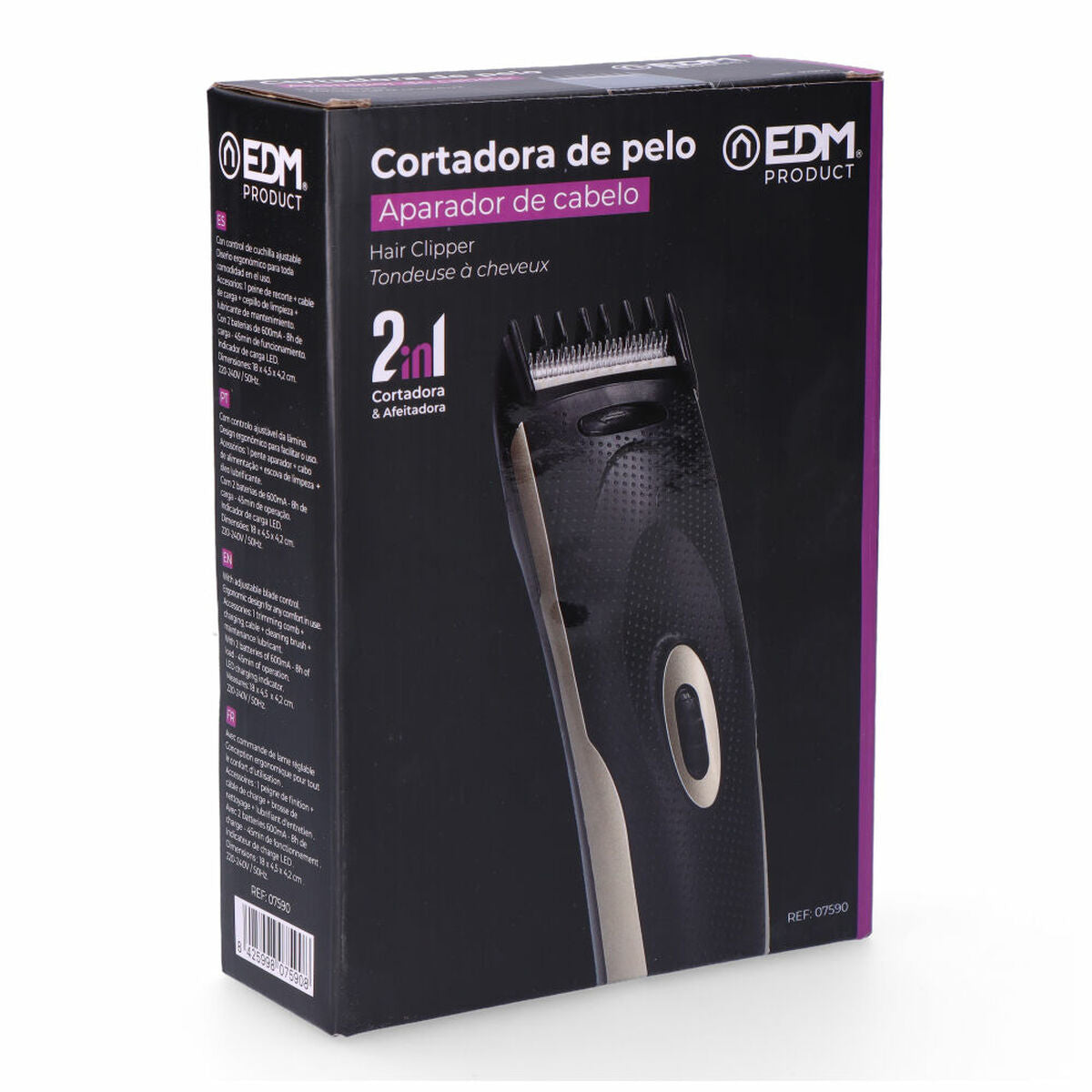Hair clippers/Shaver EDM product packaging