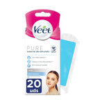 Facial Hair Removal Strips Veet Sensitive skin 20 Units product packaging
