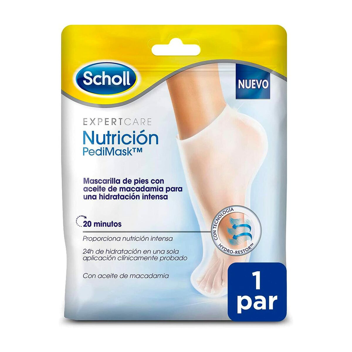 Foot Mask Scholl Pedimask mask packaging