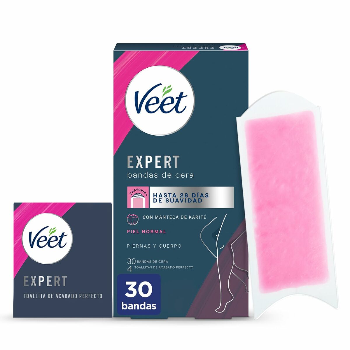 Body Hair Removal Strips Veet Expert (30 Units) product packaging