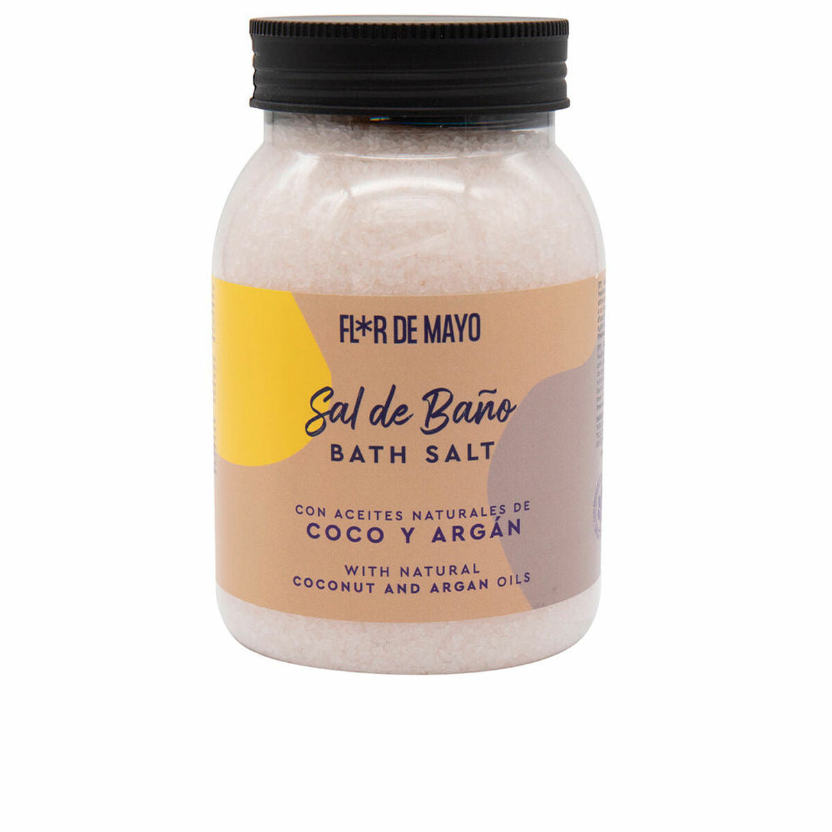 Bath salts Flor de Mayo 650 g Coconut Argan product packaging