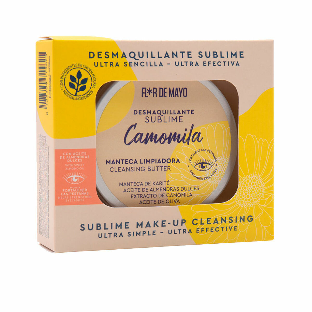 Facial Make Up Remover Flor de Mayo Sublime Camomila 80 g Cleaner Camomile product packaging
