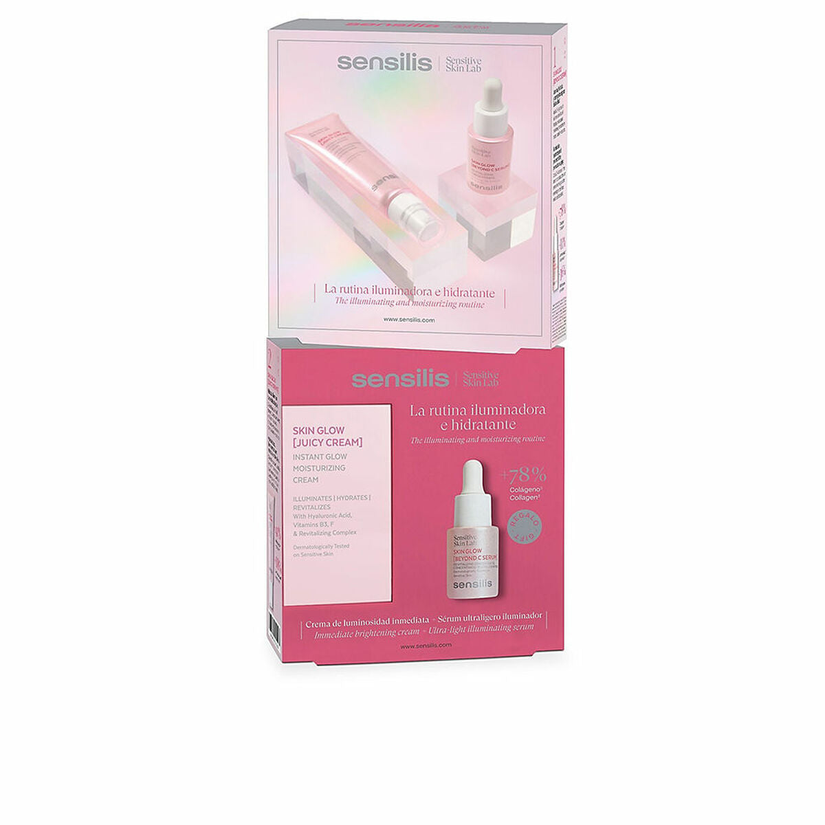 Cosmetic Set Sensilis SKIN GLOW FACIAL 2 Pieces product packaging