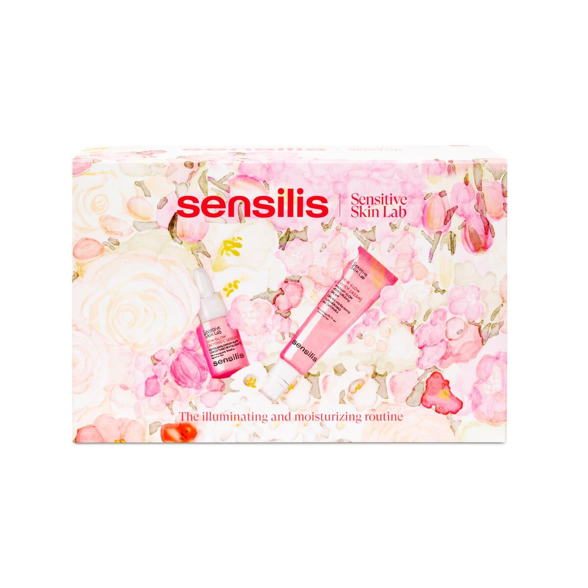 Women's Cosmetics Set Sensilis SKIN GLOW FACIAL 2 Pieces product packaging