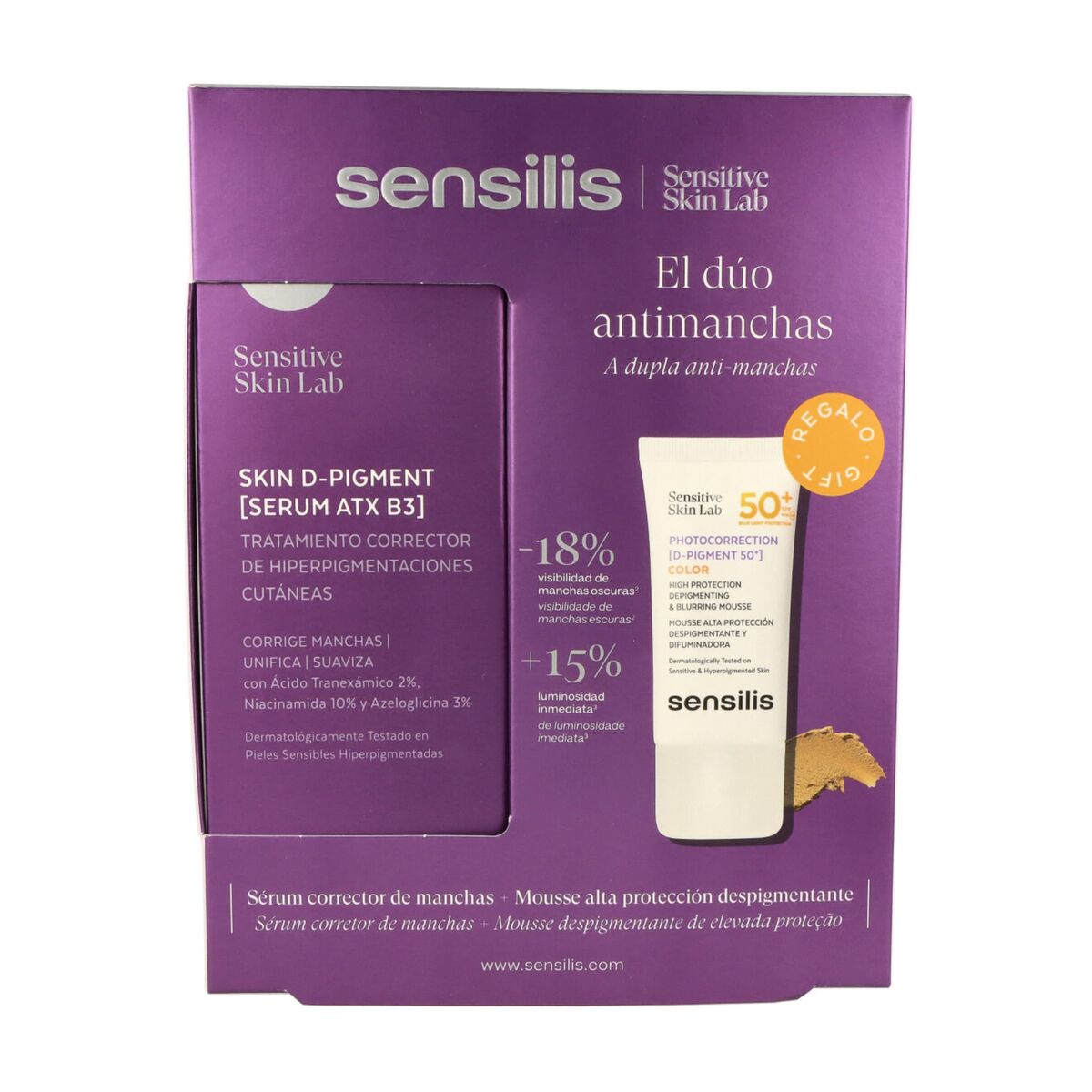 Women's Cosmetics Set Sensilis SKIN D-PIGMENT for Women product packaging