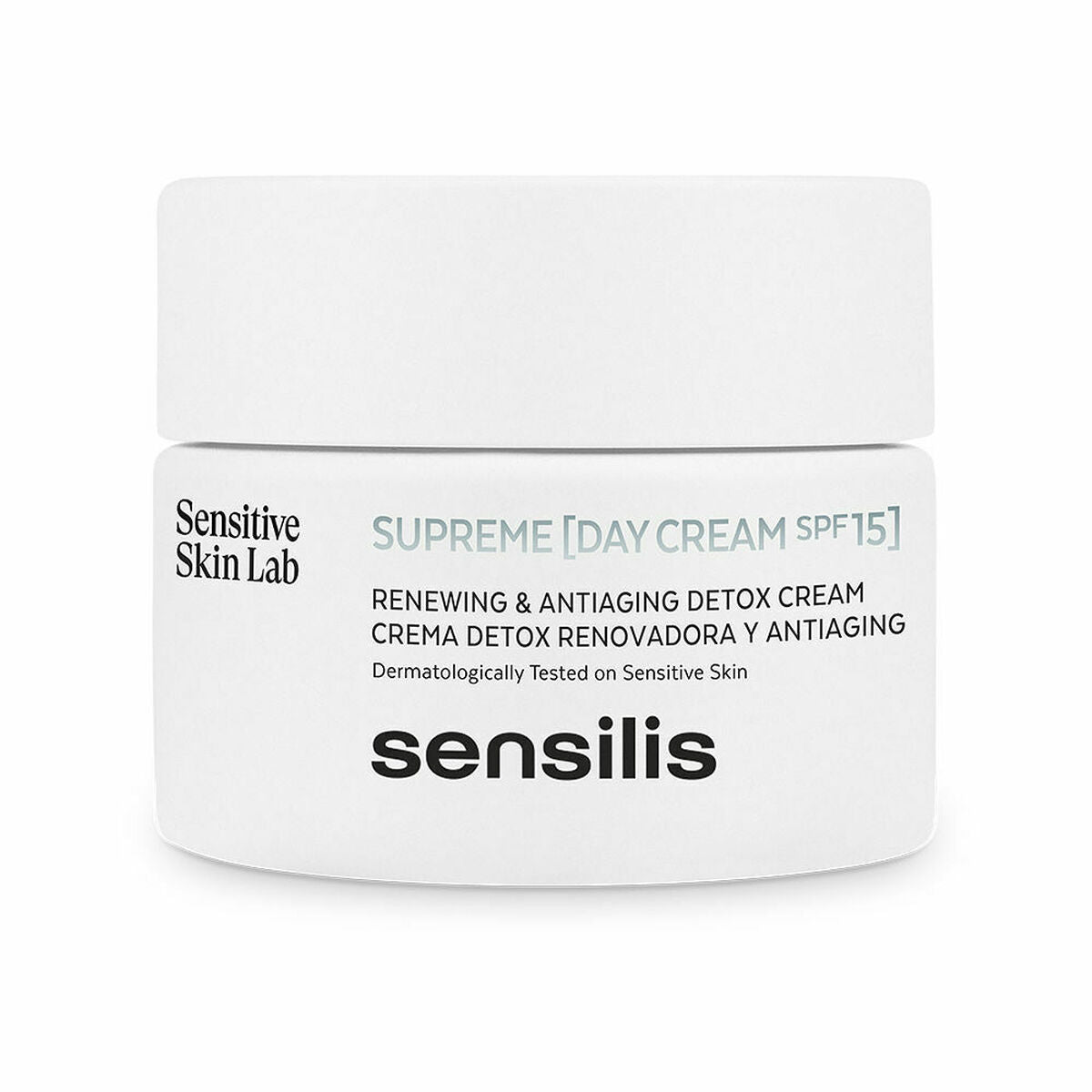 Day-time Anti-aging Cream Sensilis Supreme Spf 15 50 ml for Women skincare packaging