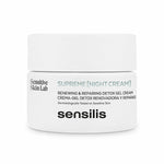 Anti-Wrinkle Night Cream Sensilis Supreme Real Detox 50 ml for Women skincare packaging