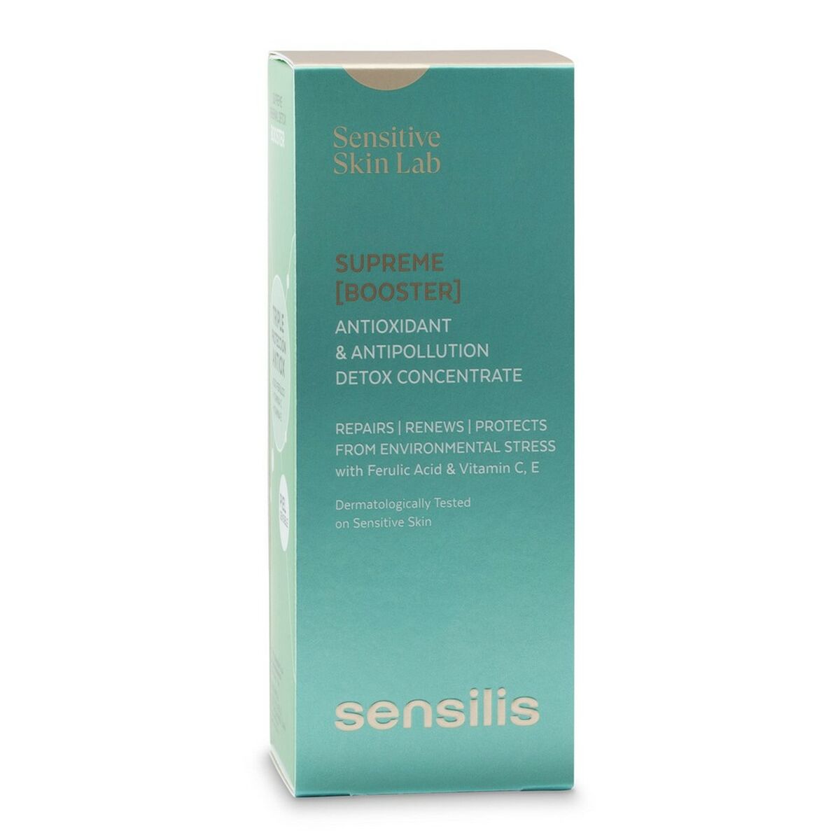 Antioxidant Serum Sensilis Supreme Booster 30 ml Anti-pollution for Women serum bottle