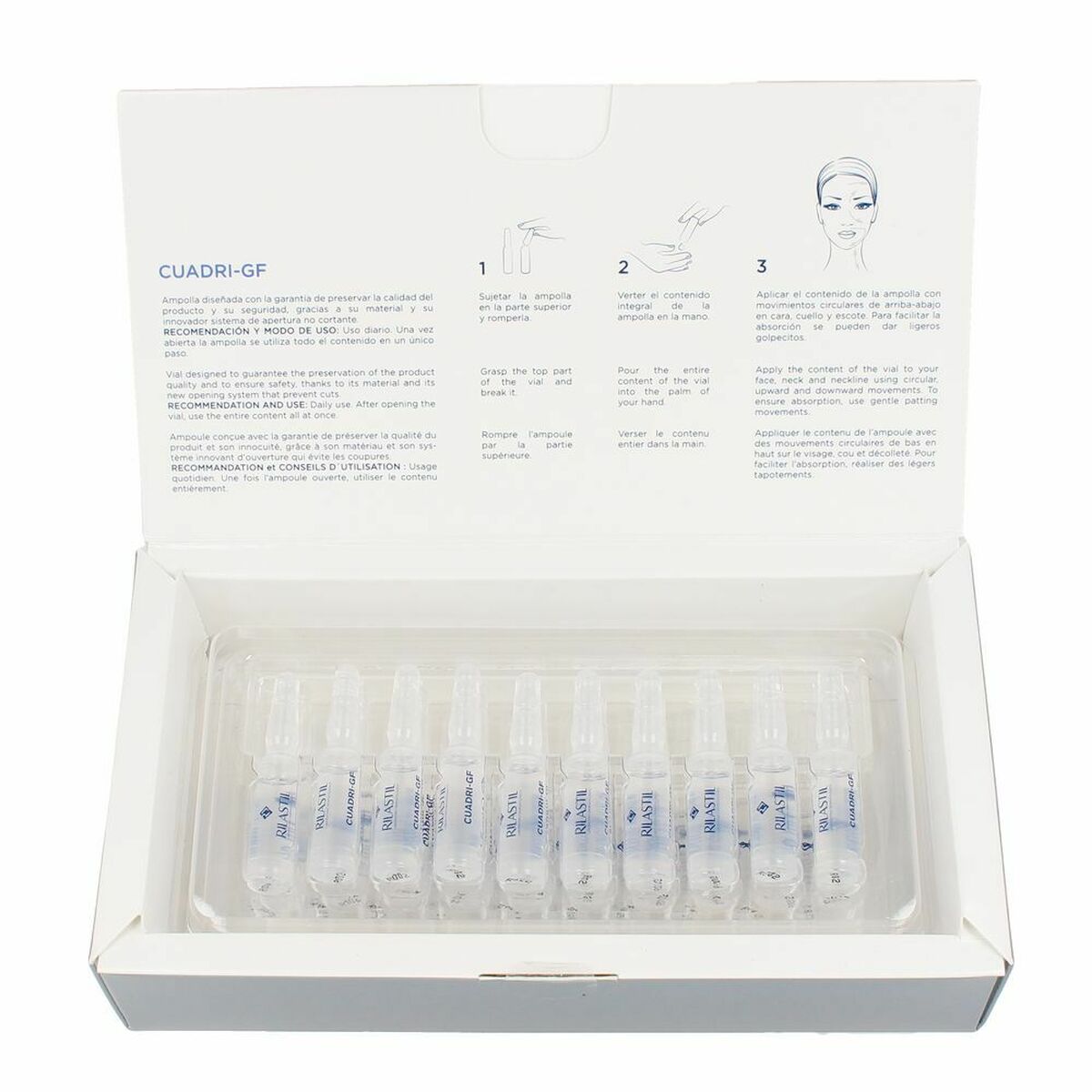 Ampoules Rilastil Cuadri Gf 1,5 ml Anti-ageing 1.5 ml for Women product packaging