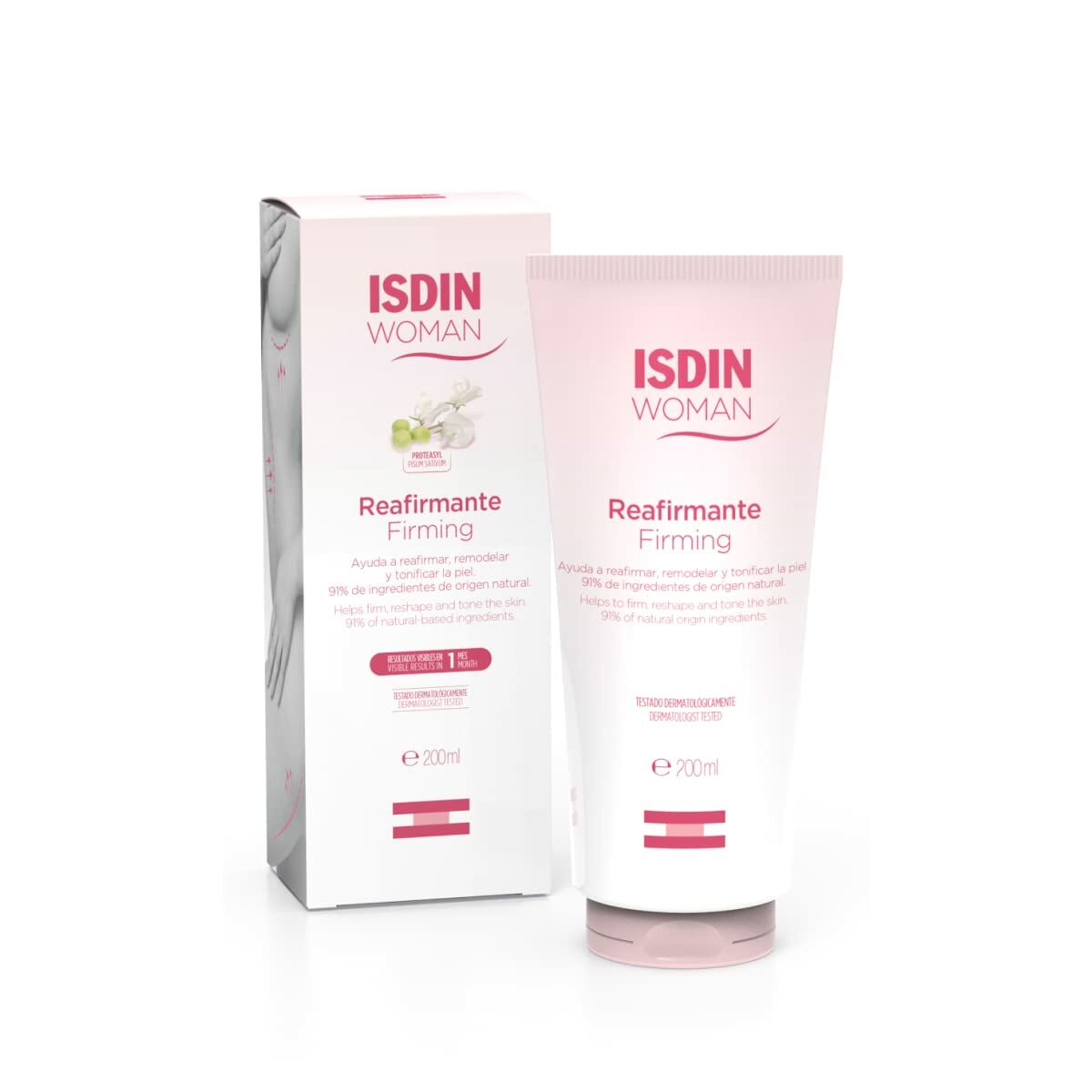 Firming Body Cream Isdin Woman 200 ml for Women skincare packaging