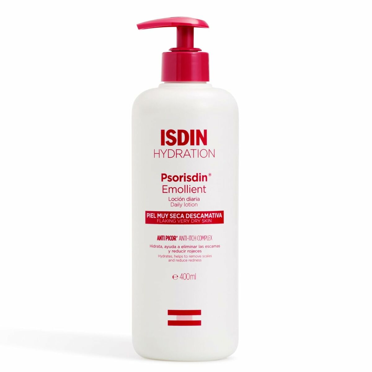 Hydrating Body Lotion Isdin Psorisdin Emolient 400 ml skincare packaging
