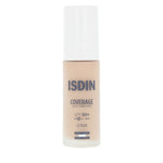 Liquid Make Up Base Isdin COVERAGE Nº 1.0 Pearl Spf 50 30 g product packaging