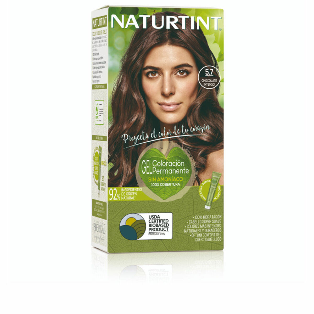 Permanent Dye Naturtint COLORACIÓN Nº 5.7-chocolate intenso 170 ml for Women product packaging