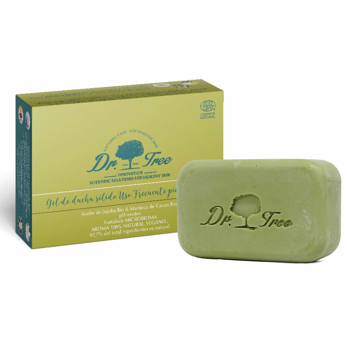 Gel Bar Dr. Tree Gel Sólido Sensitive skin Daily use 120 g (Moisturizing) (Soothing) skincare packaging