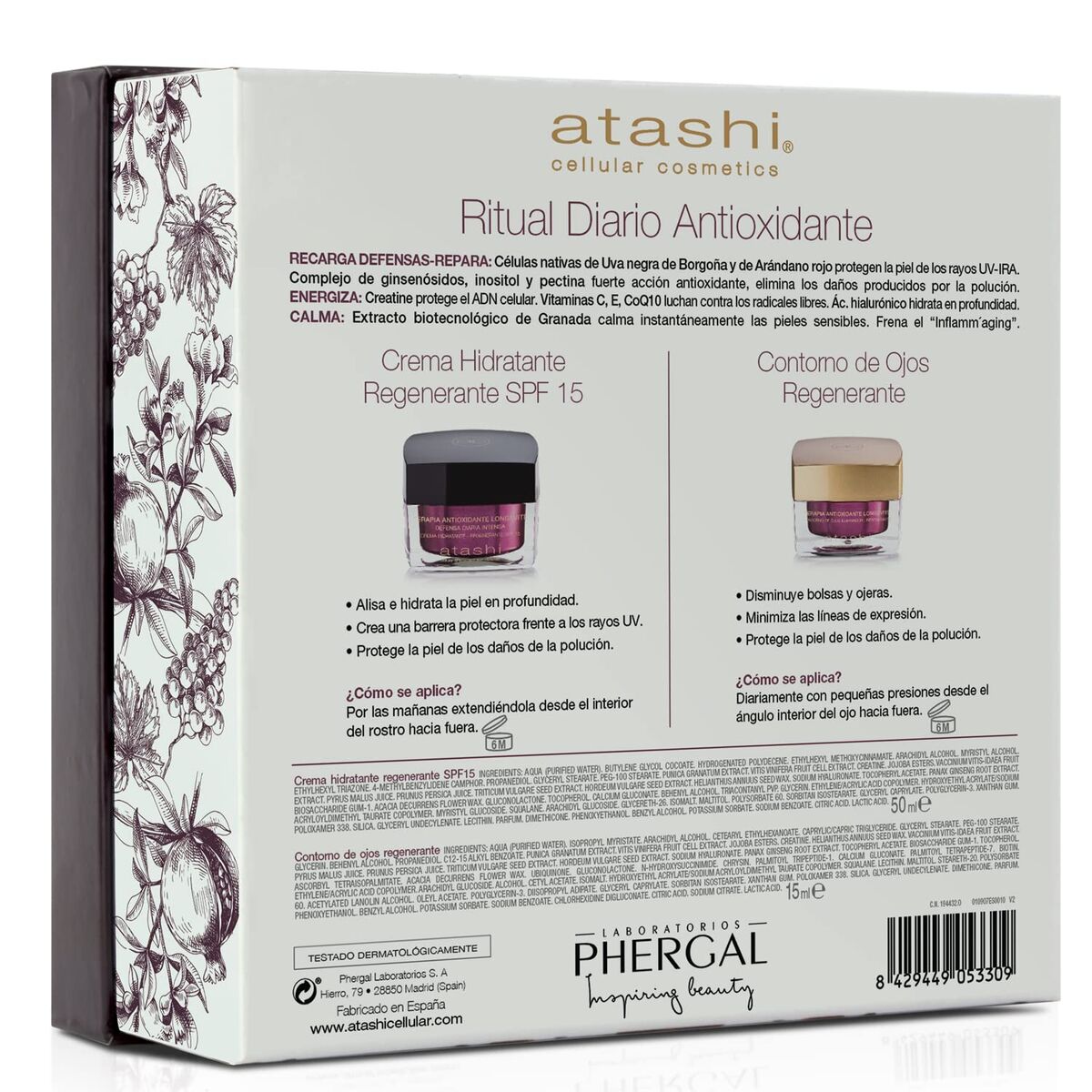 Women's Cosmetics Set Atashi RITUAL ANTIOXIDANTE 2 Pieces product packaging
