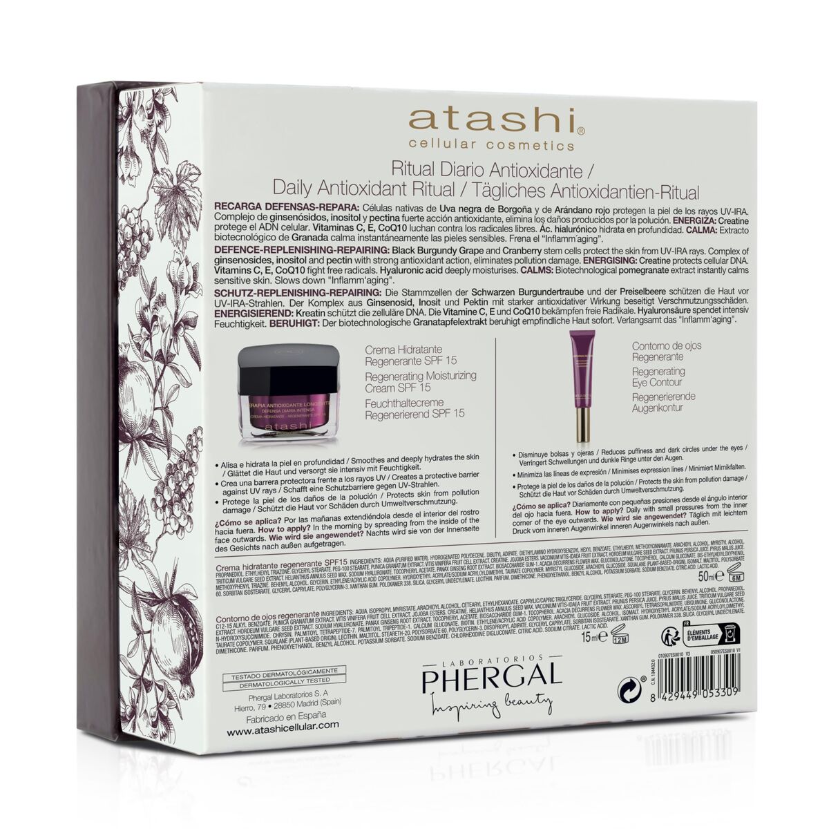 Women's Cosmetics Set Atashi RITUAL ANTIOXIDANTE 2 Pieces product packaging