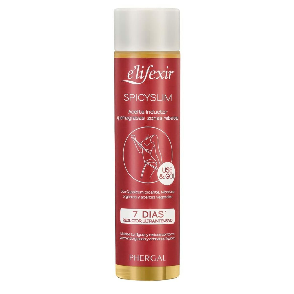 Reductive Body Oil Concentrate Elifexir Spicyslim 150 ml product packaging